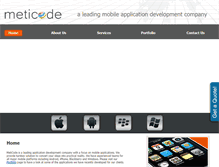 Tablet Screenshot of meticode.com